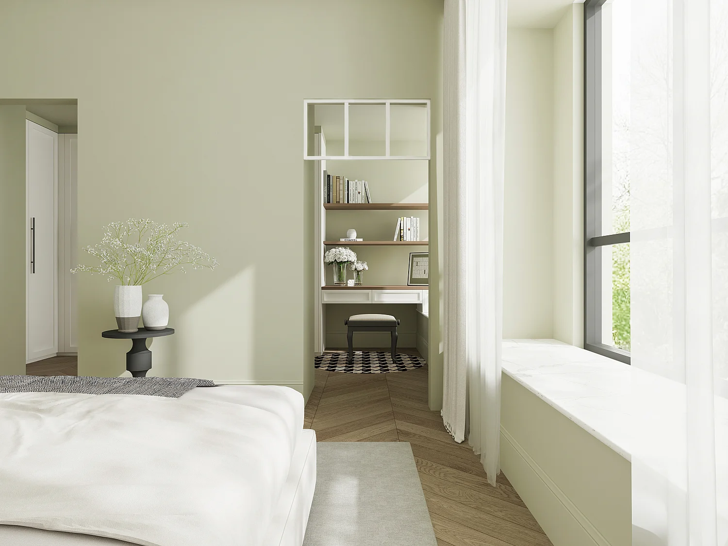 Imposte atelier en aluminium thermolaqué - L83 x H40 cm - Blanc - BAYVIEW