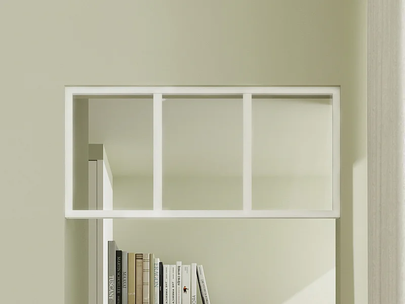 Imposte atelier en aluminium thermolaqué - L83 x H40 cm - Blanc - BAYVIEW