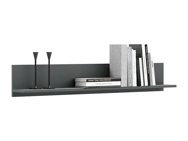Etagère au style industriel SELM 100 cm - Noir