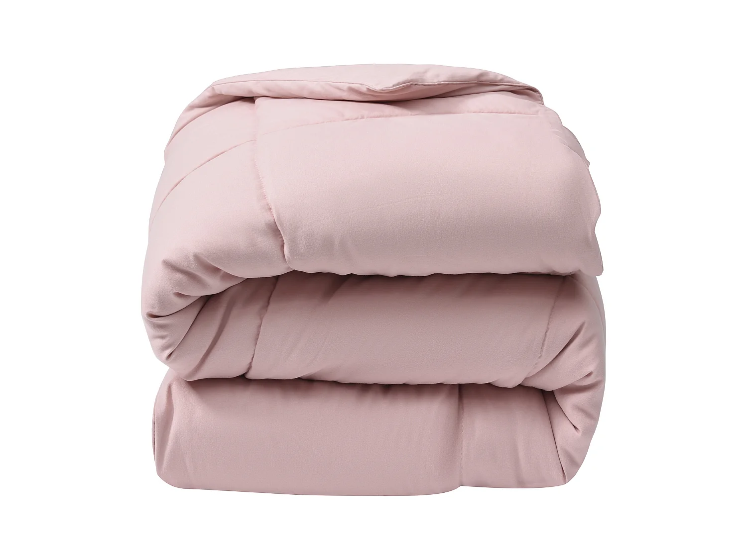 Couette légère 2 places - 220 x 240 cm - 180g/m² - Fibre de soja toucher peau de pêche - Rose - THERMO CONTROL