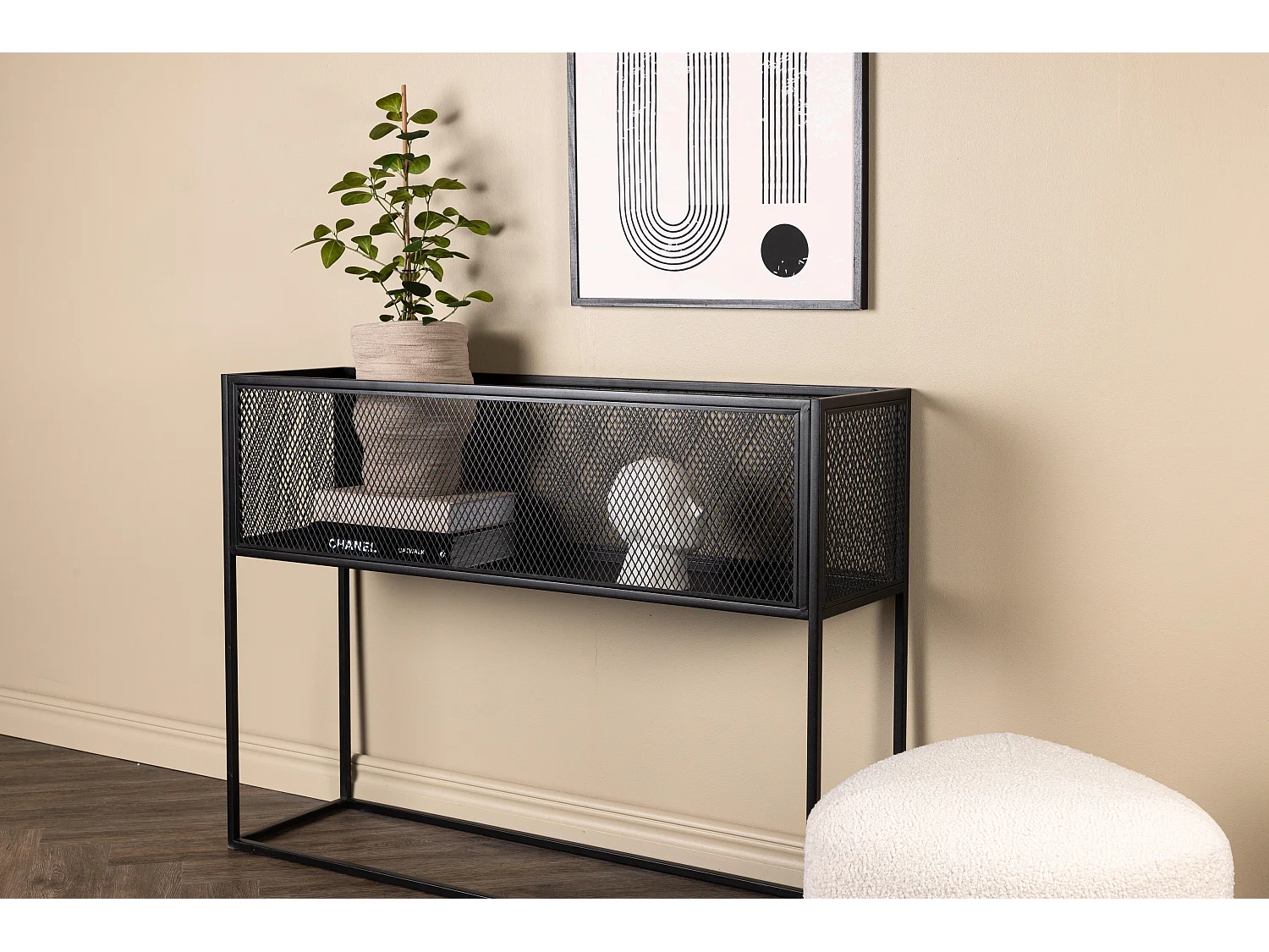 Wandrek NETZ WS110 1S 110x30x80 Zwart