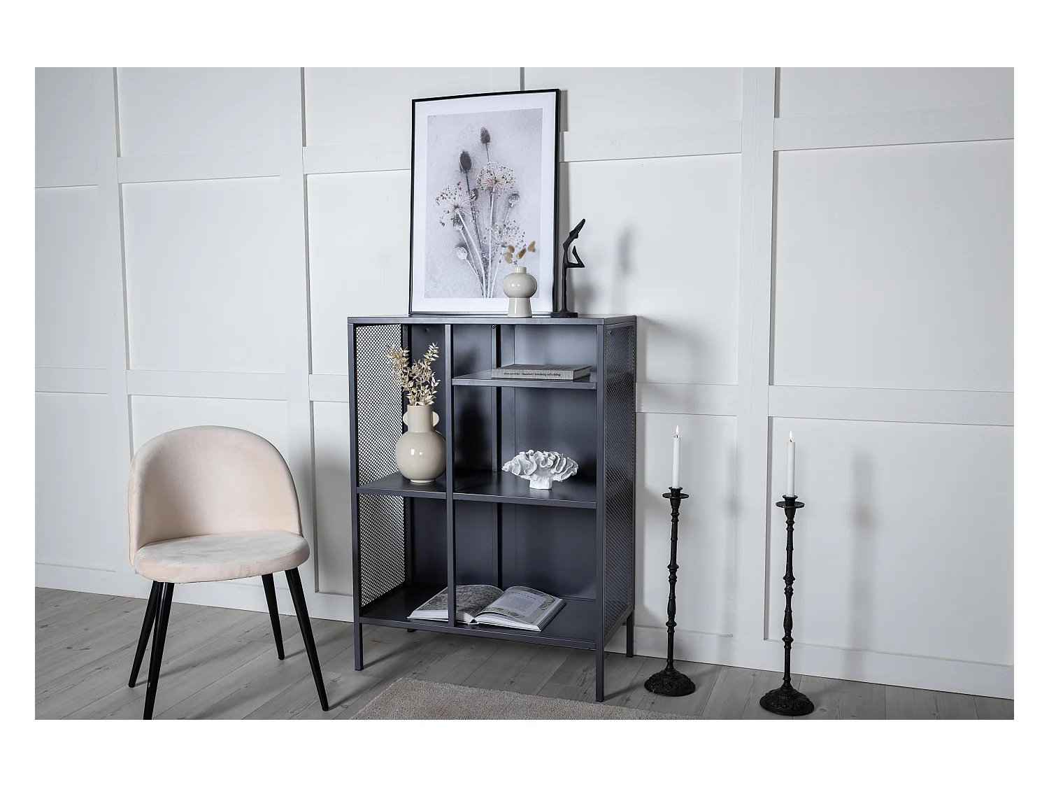 Étagère Murale MISHA WS80 5S 80x40x110 Gris