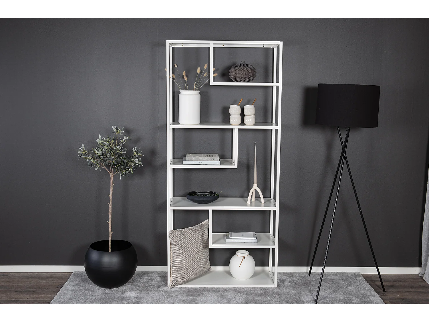 Étagère Murale STAAL WS85 6S 85x35x188 Blanc