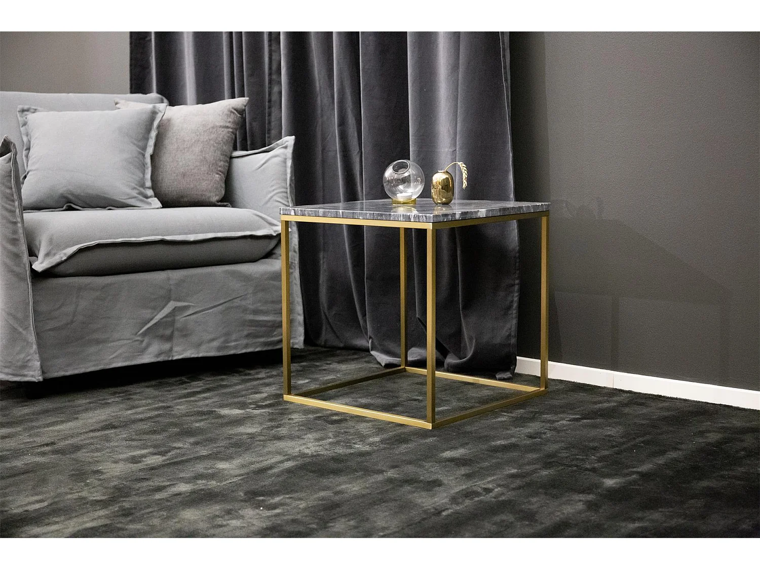 Bijzettafel ESTELLE ST50 50x50x50 Grijs