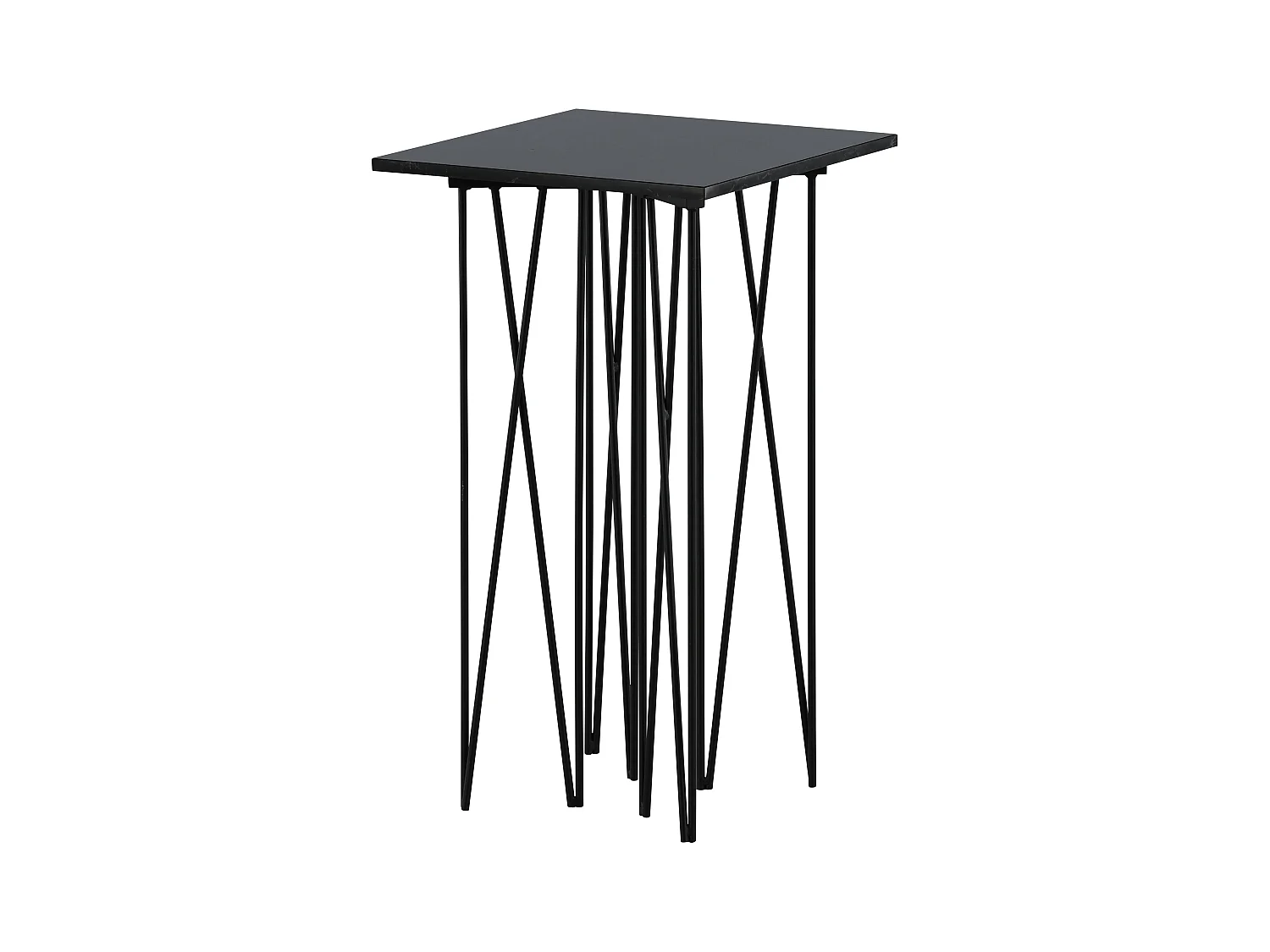 Bijzettafel STONE ST40 40x40x65 Zwart