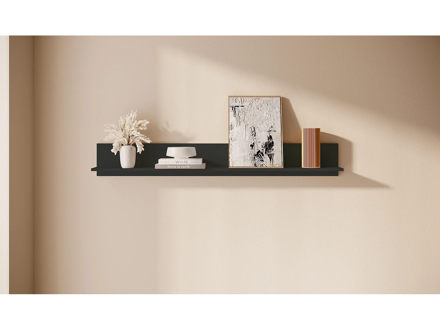 Étagère Murale DIAMO WS150 1S 150x12x16 Noir