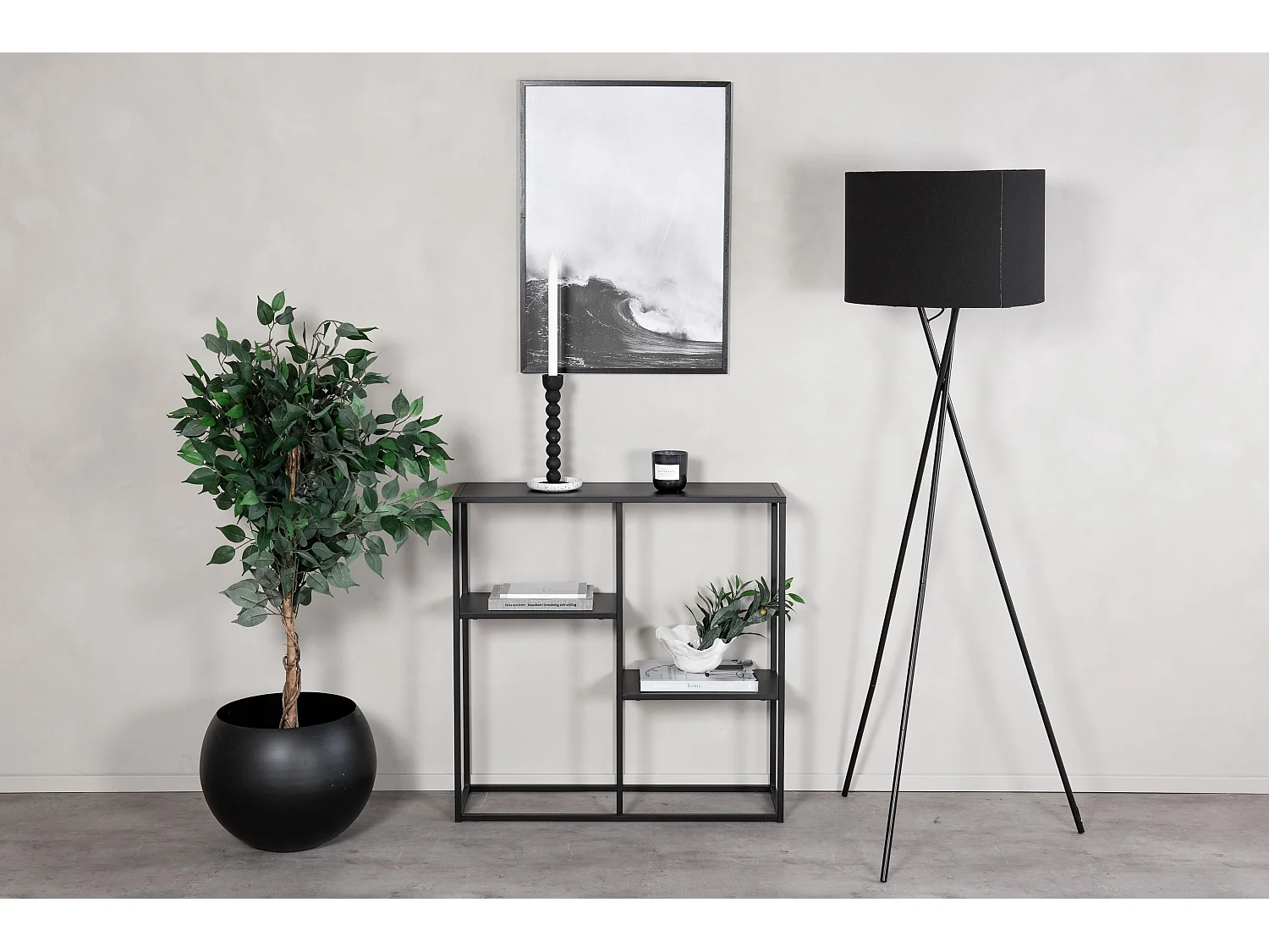 Étagère Murale STAAL WS80 2S 80x26x81 Noir