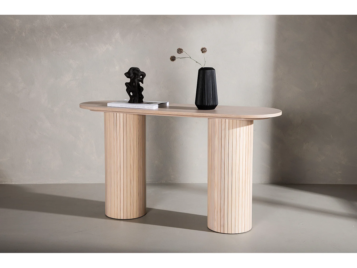 Bijzettafel BIANCA ST40 40x130x72 Natuurlijk