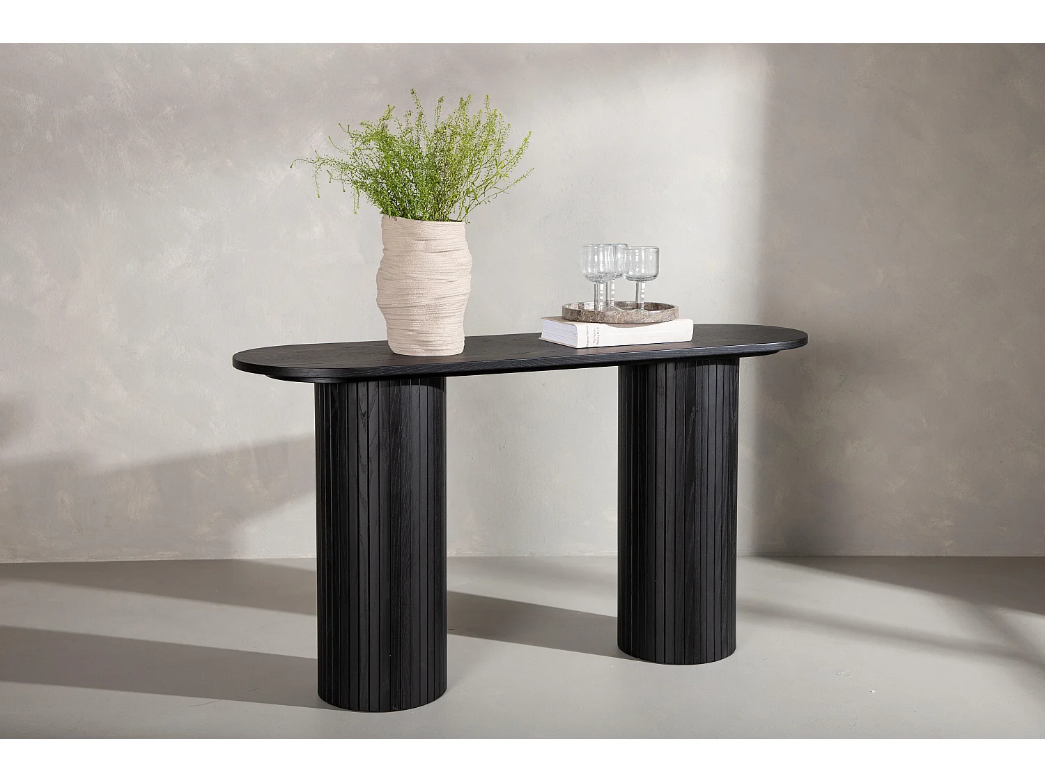 Table D'Appoint BIANCA ST40 40x130x72 Noir