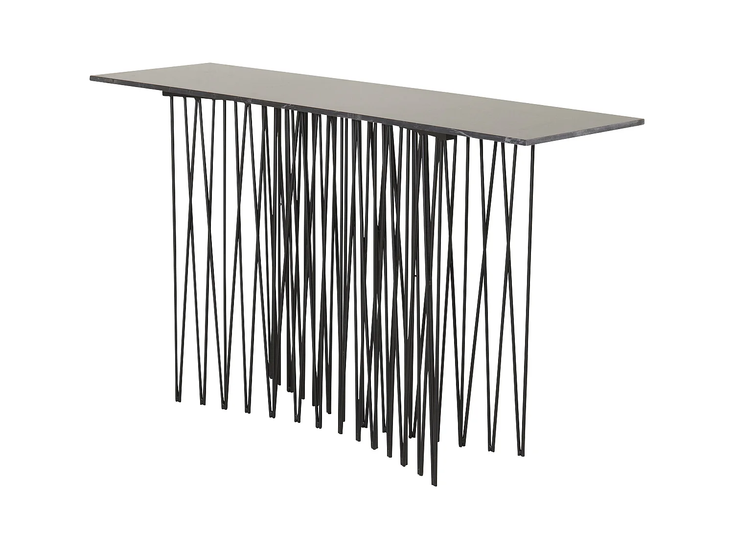 Table D'Appoint STONE ST37 37x130x74 Noir