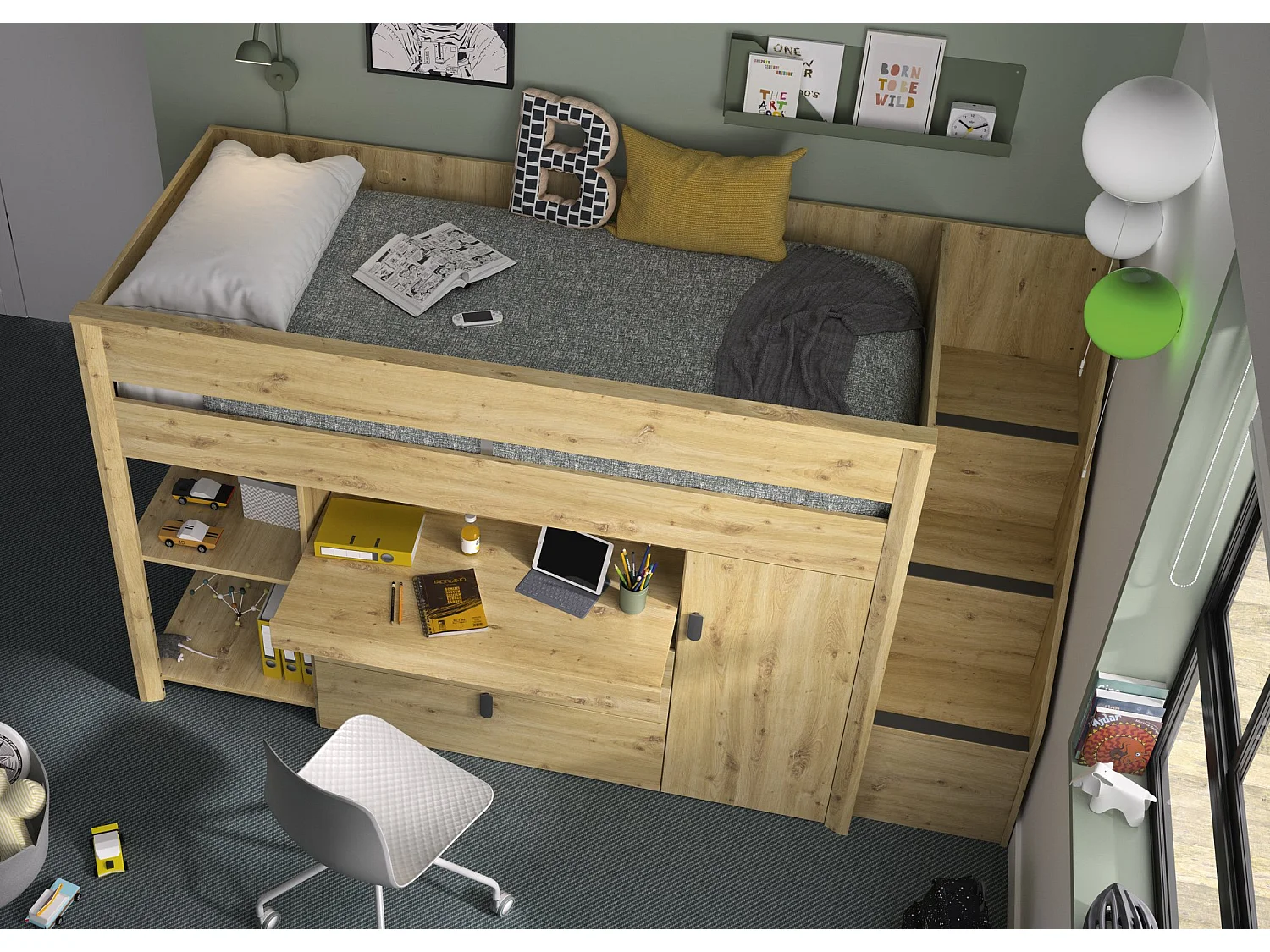 Kombi-Bett Mael 90x200 cm