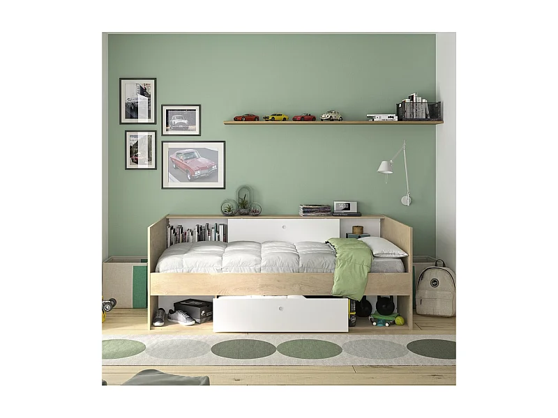 Lit rangement Alicia 90x200 cm