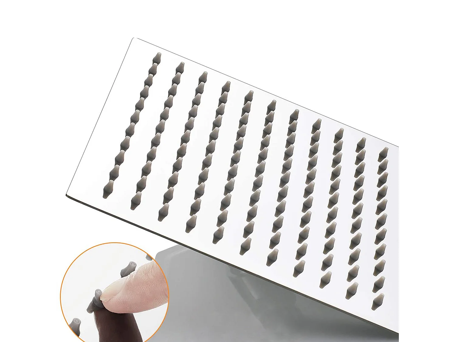 Aica columna de ducha termostática 38℃ alcachofa de baño rociador cuadrado de acero inoxidable