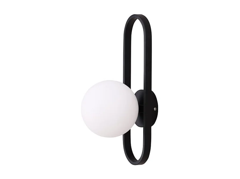 Alpes - Applique murale en métal - Noir