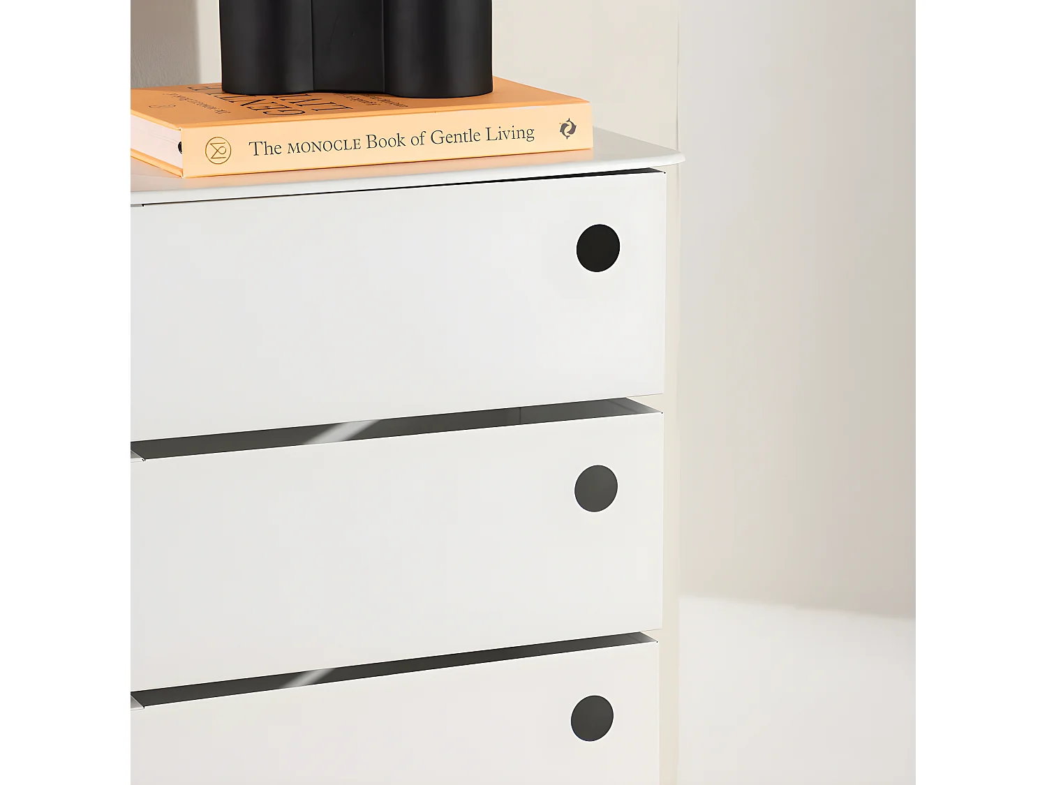 Meuble de Rangement 5 Tiroirs "San Carlos" 72cm Blanc