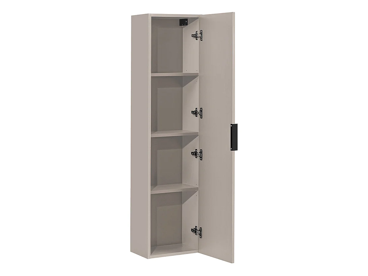 Ensemble meuble simple vasque 60cm et colonne Adriel Cachemire Bois et effet Pierre