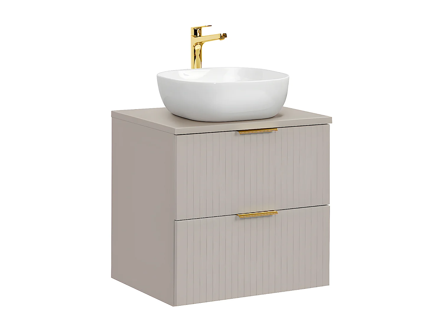 Meuble simple vasque 60cm Adriel Cachemire