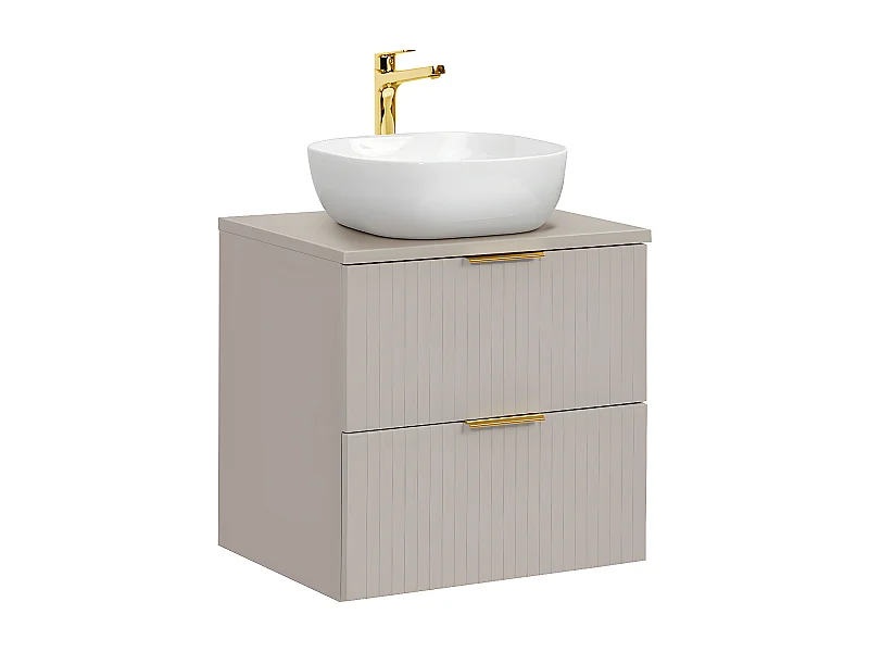 Meuble simple vasque 60cm Adriel Cachemire