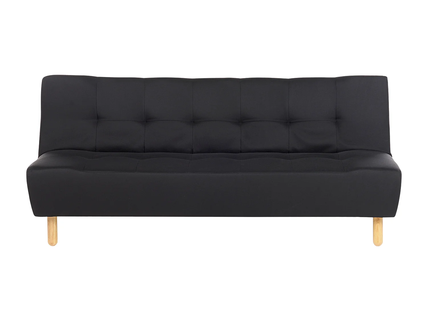 Canapé-lit 3 places ALSTEN Tissu Noir