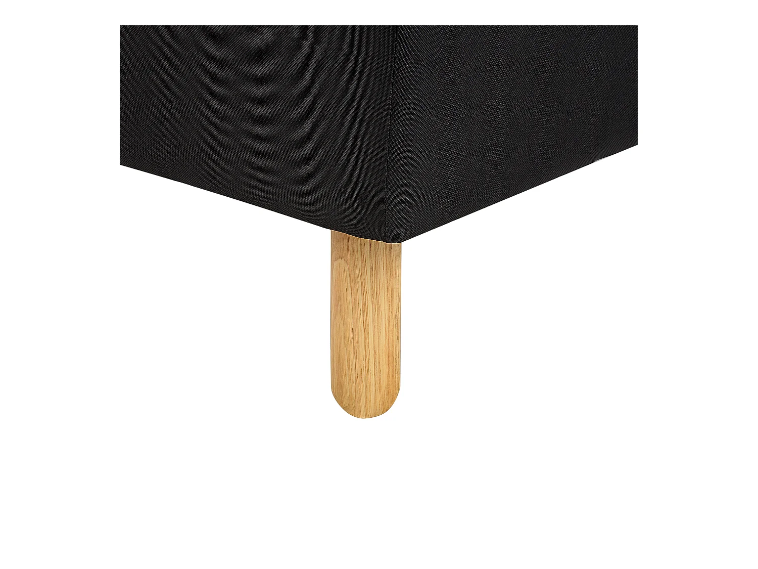 Canapé-lit 3 places ALSTEN Tissu Noir