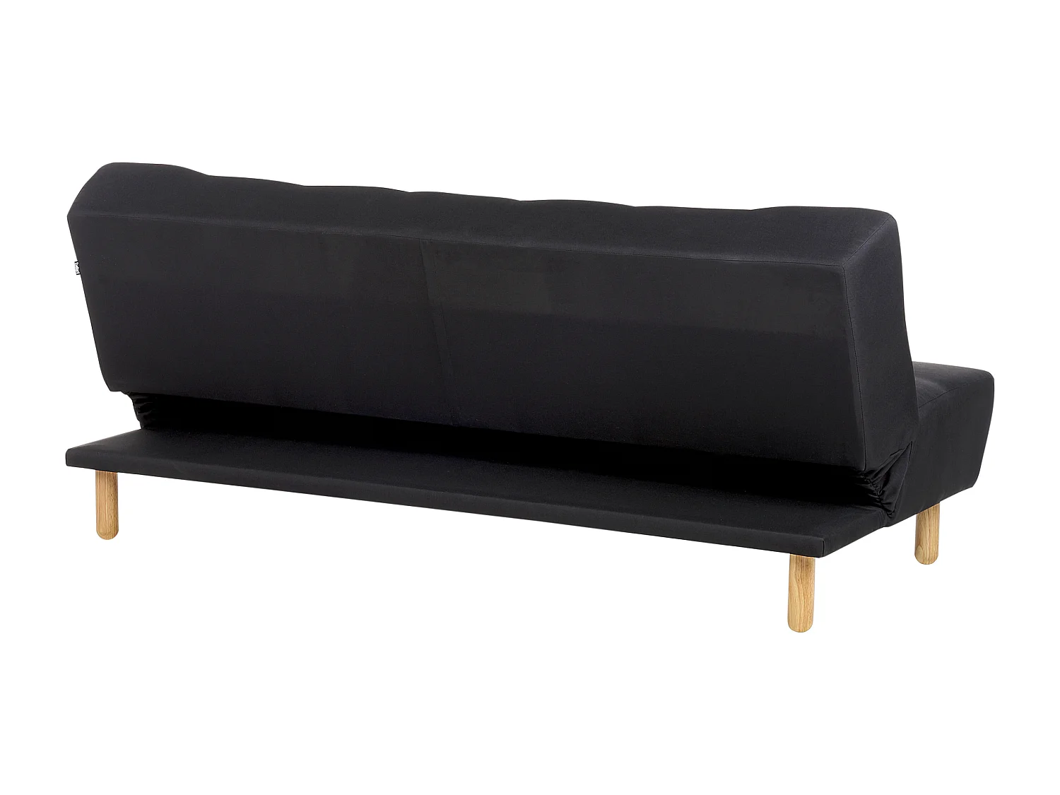 Canapé-lit 3 places ALSTEN Tissu Noir