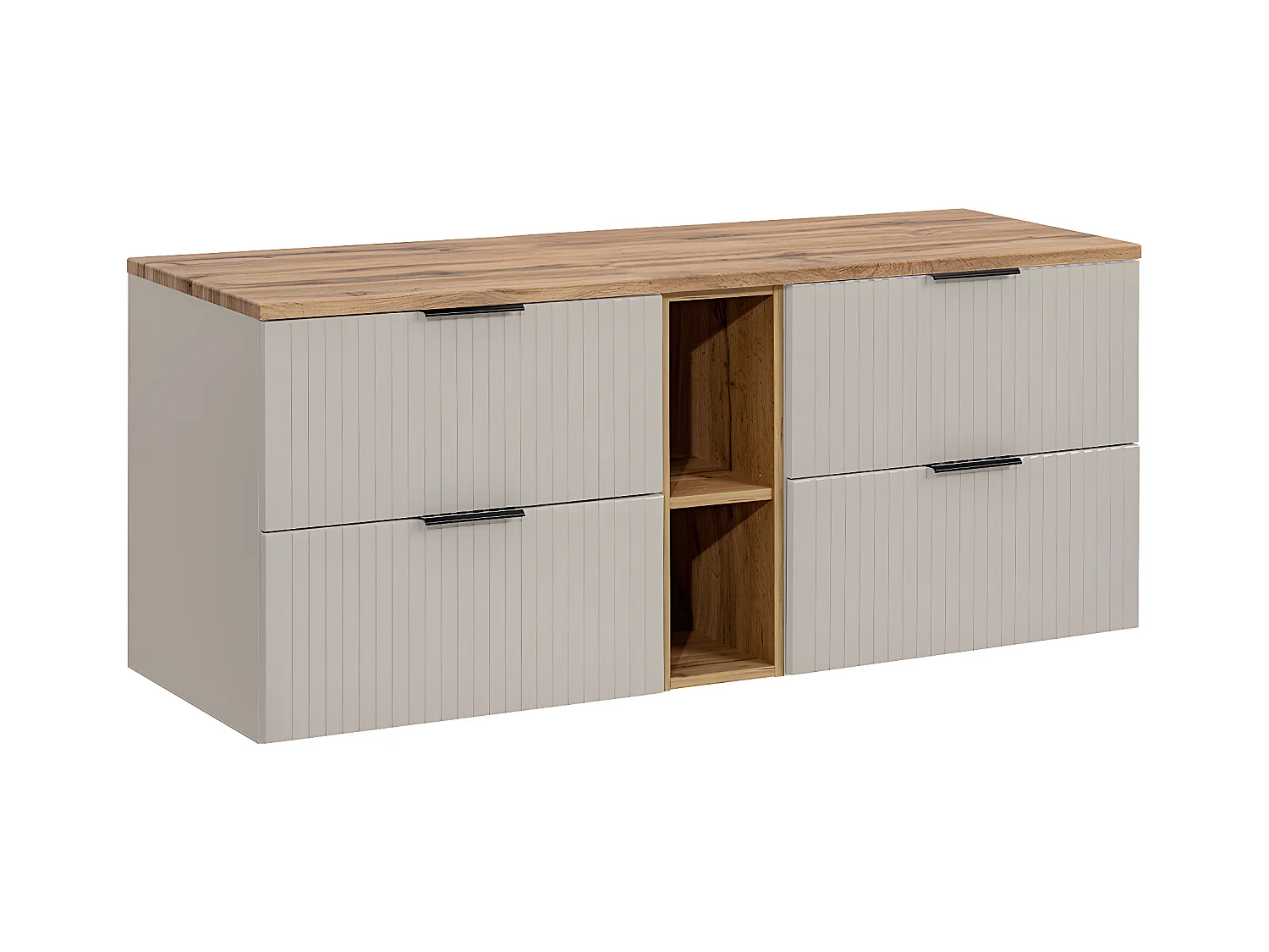 Onderkast 140cm 2 nissen Adriel Kasjmier en Hout