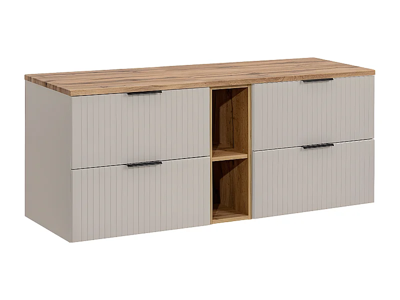 Onderkast 140cm 2 nissen Adriel Kasjmier en Hout