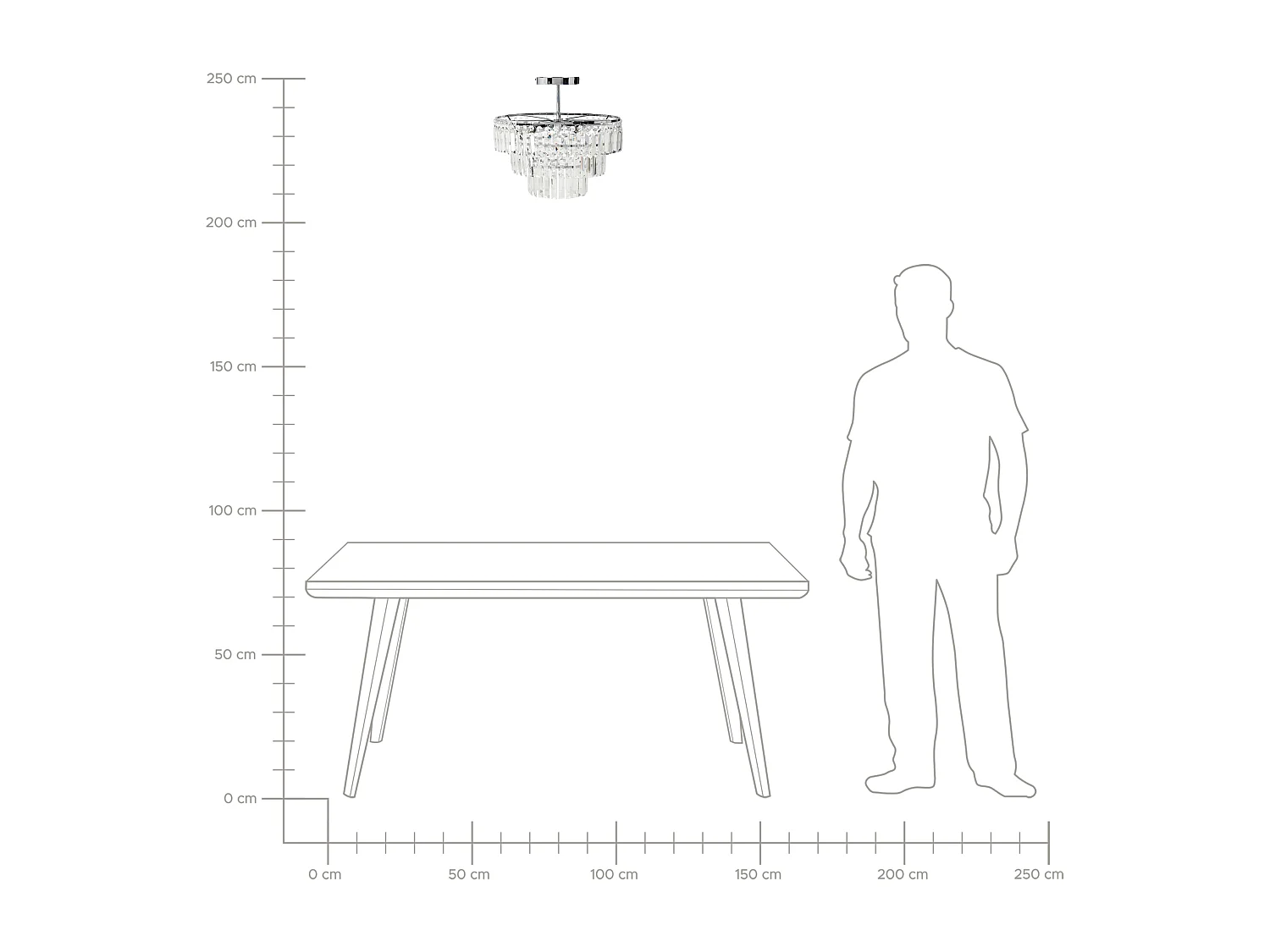 Lustre AMENEIRO Transparent