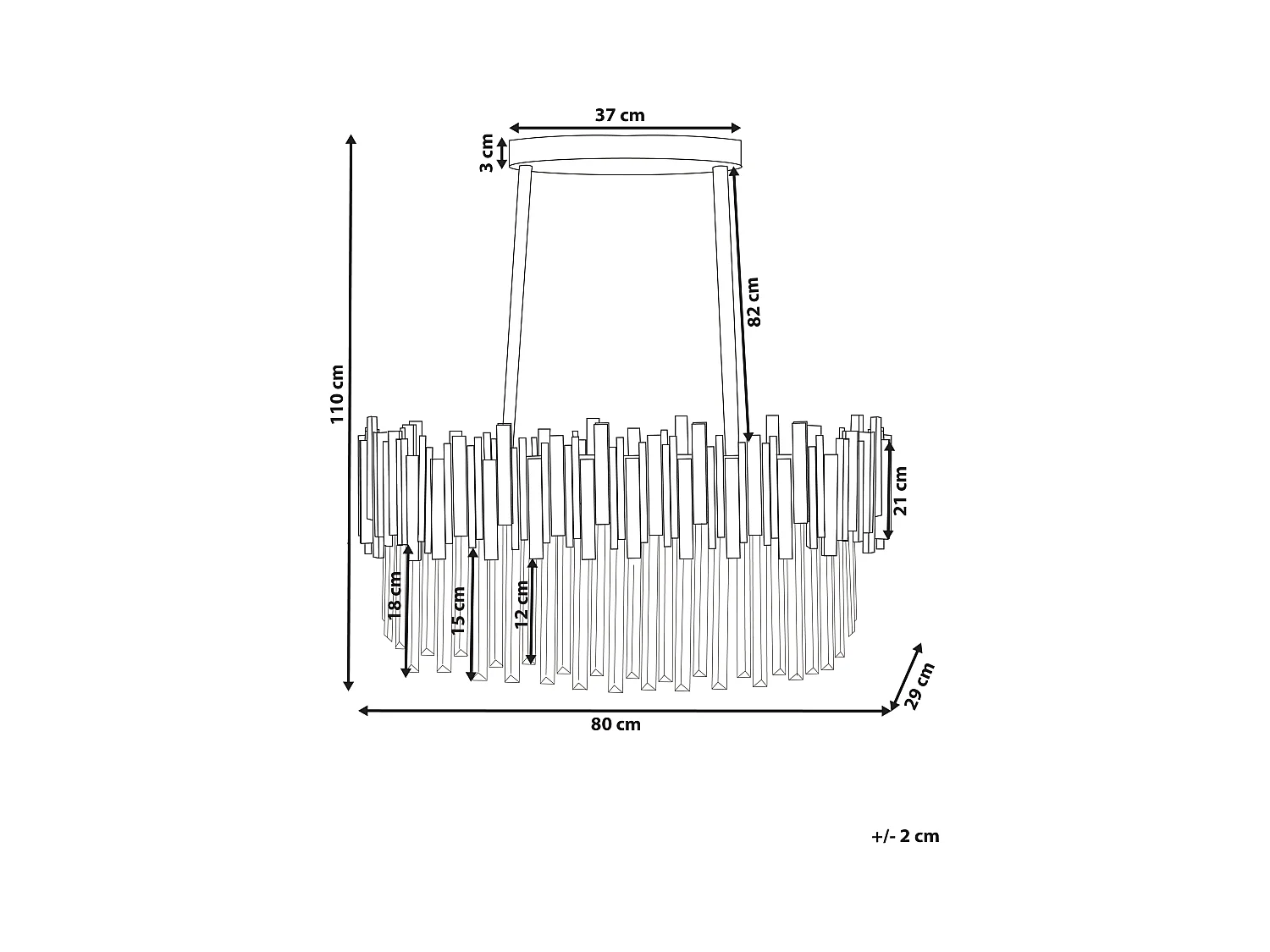 Lustre GARCIA Métal Doré