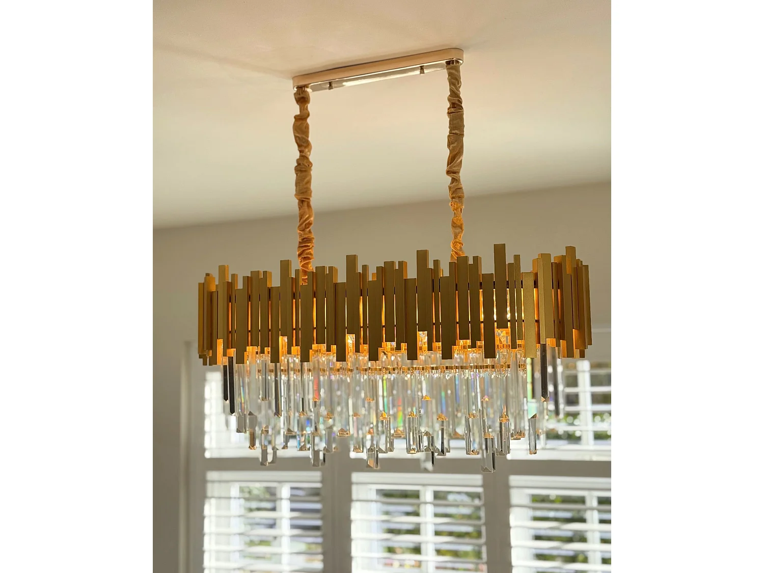 Lustre GARCIA Métal Doré