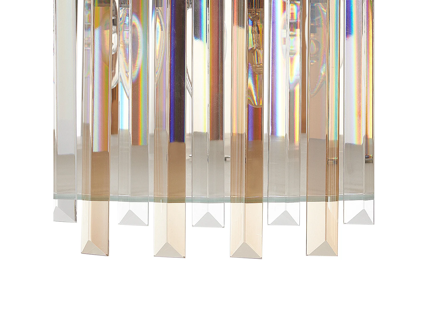 Kroonluchter LAMEIRA Glas Zilver