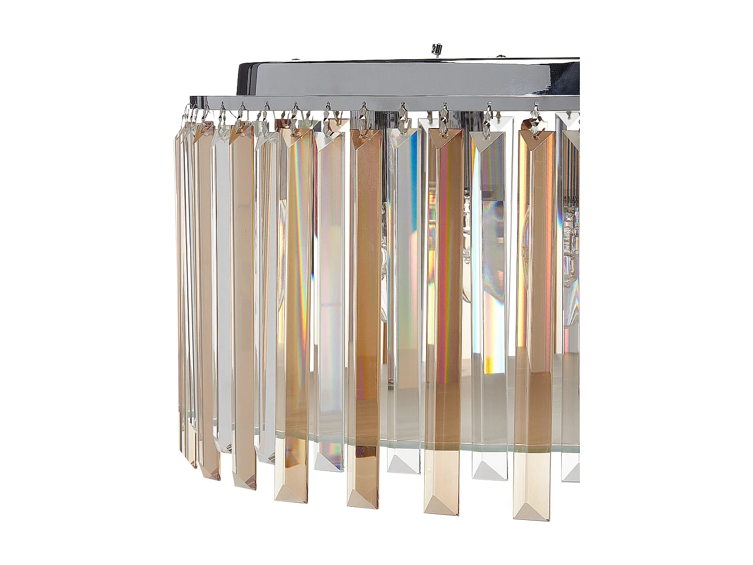 Kroonluchter LAMEIRA Glas Zilver