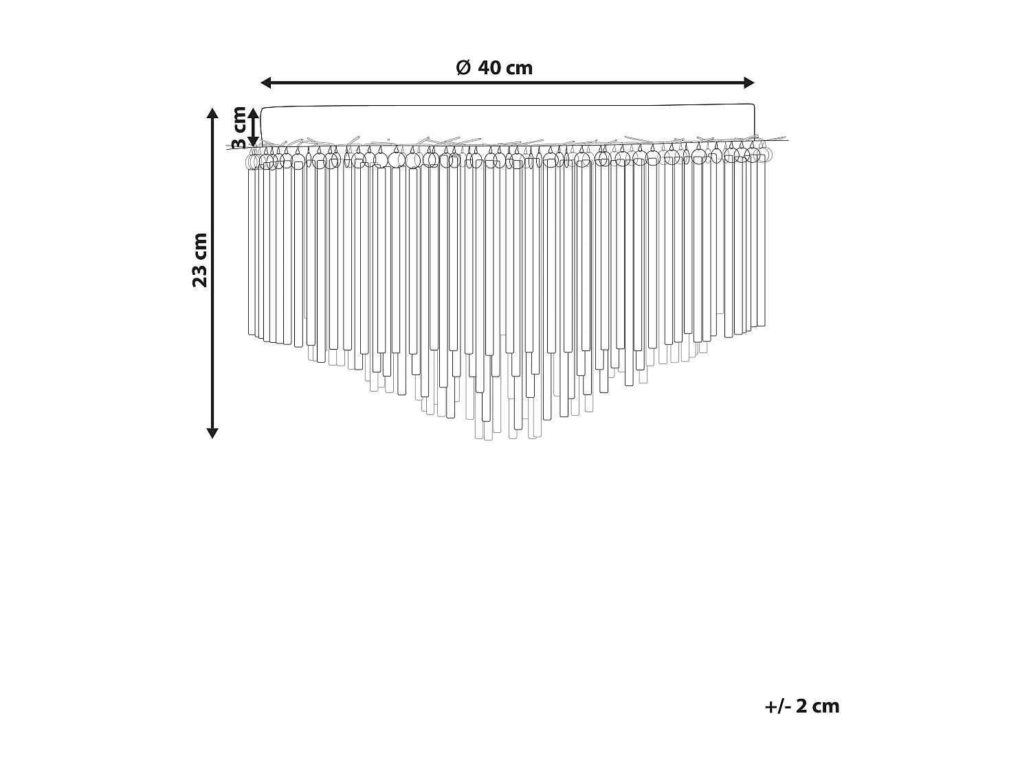 Kronleuchter Pendelleuchte Metall Aluminium Stäbe verchromt silber Firvida