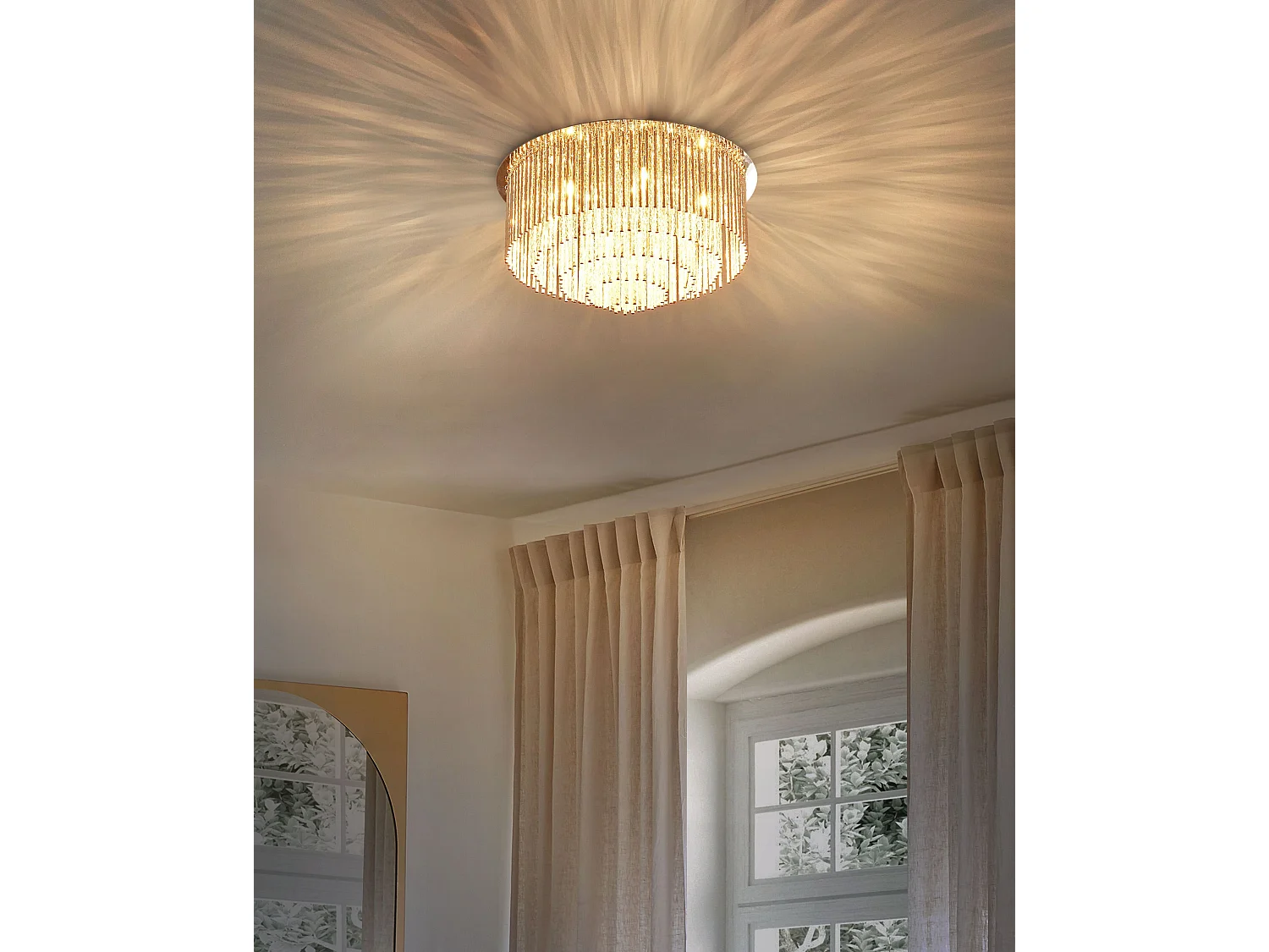 Lustre FIRVIDA Métal Argenté