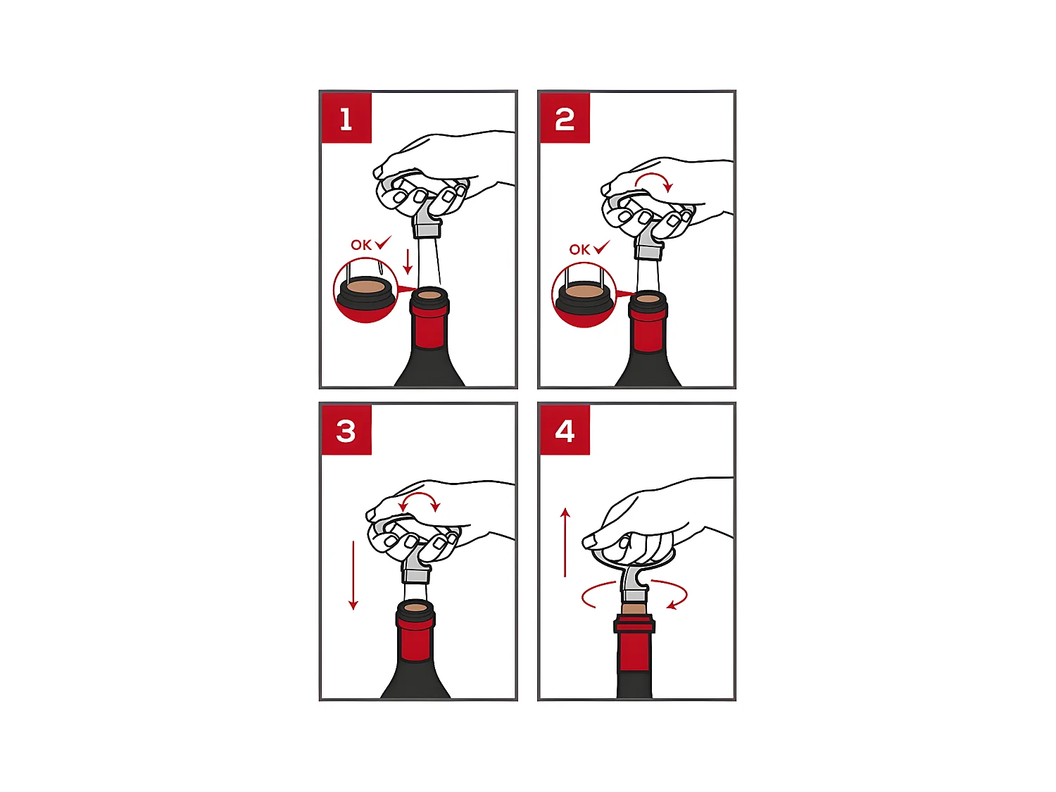 Tire-bouchon à lames Mathus noir 11 cm