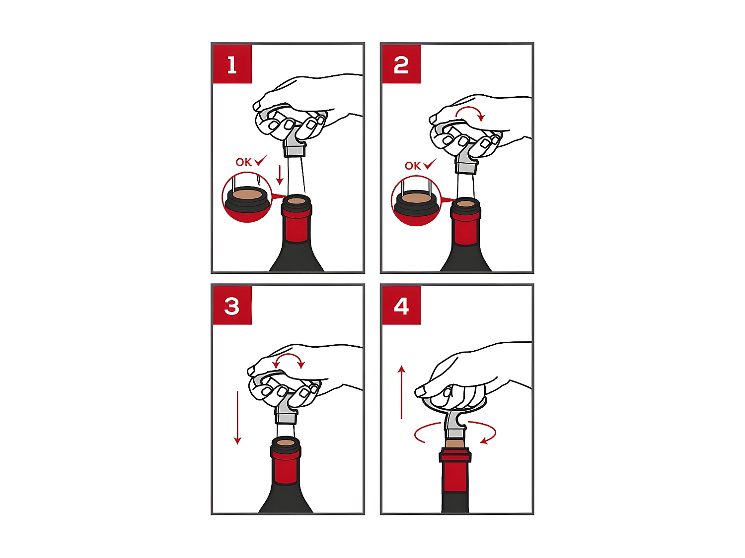 Tire-bouchon à lames Mathus noir 11 cm