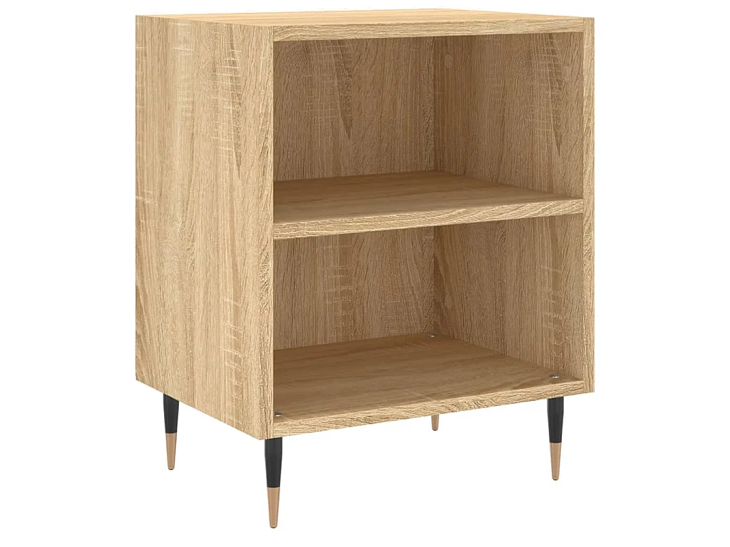 Nachttische 2 Stk. Sonoma-Eiche 40x30x50 cm Holzwerkstoff