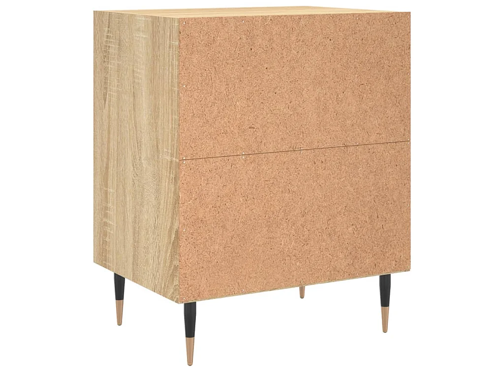Nachttische 2 Stk. Sonoma-Eiche 40x30x50 cm Holzwerkstoff