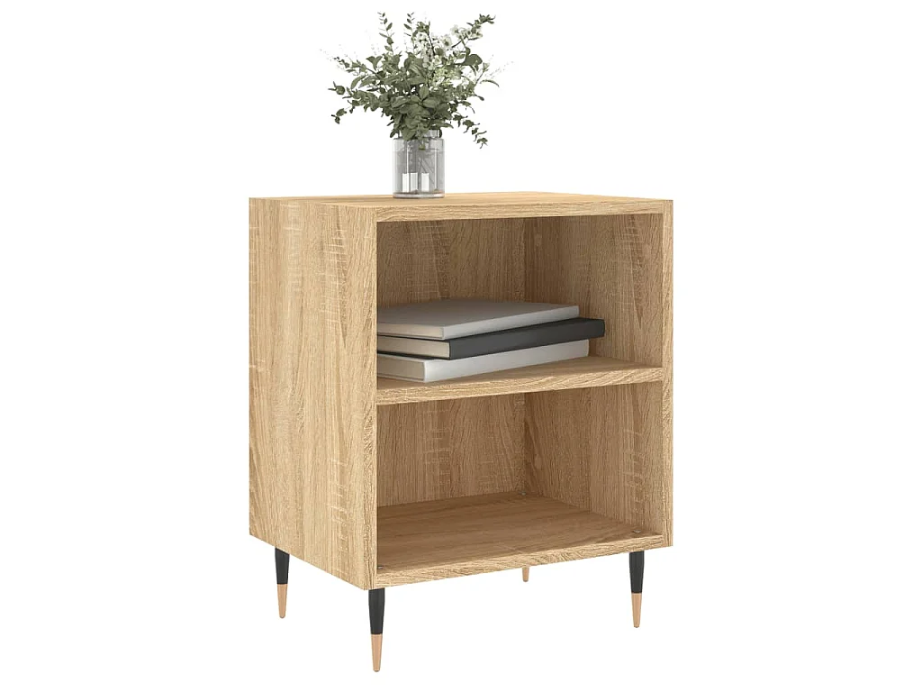 Tables de chevet 2pcs chêne sonoma 40x30x50cm bois d'ingénierie
