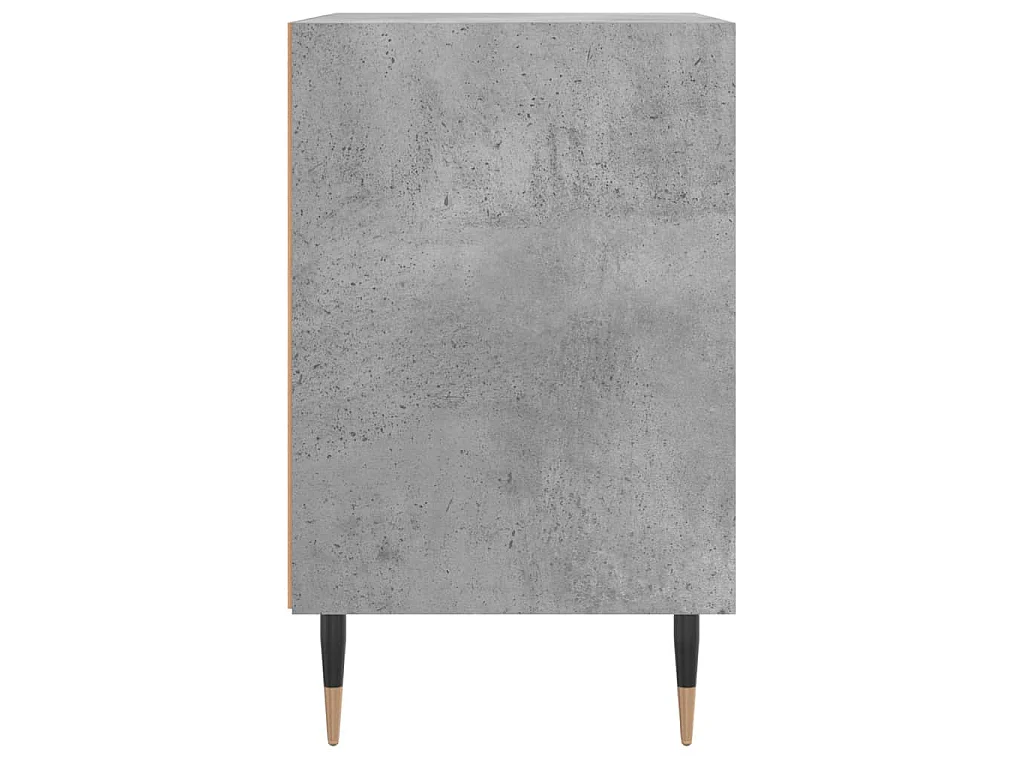Mesas cabeceira 2pcs 40x30x50cm derivados madeira cinza-cimento