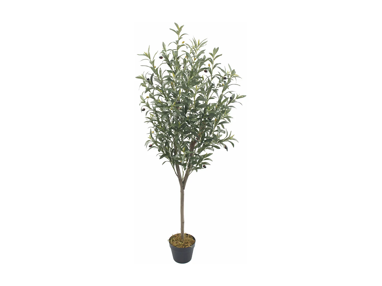 Plante artificielle Olivier Garnet 150x45x45 Polyester Bois Vert Marron