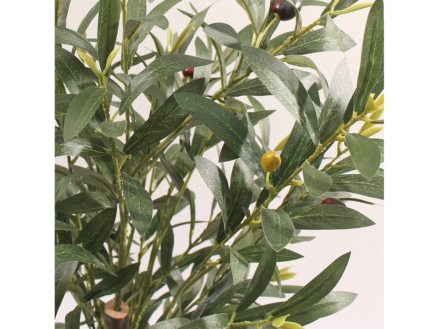 Planta artificial de Oliveira Rebecca Mobili Thoka 120x35x35 Poliéster Madeira Verde Marrom