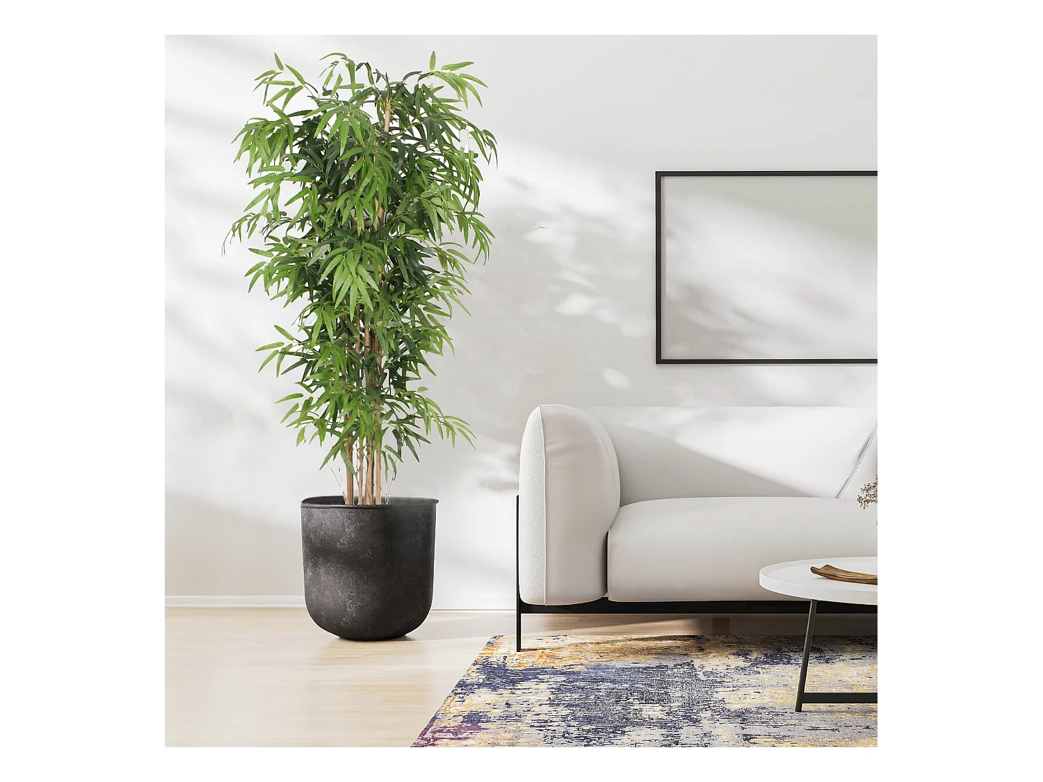 Plante artificielle Bambou Jauda 180x50x50 Polyester Bois de Bambou Vert Marron
