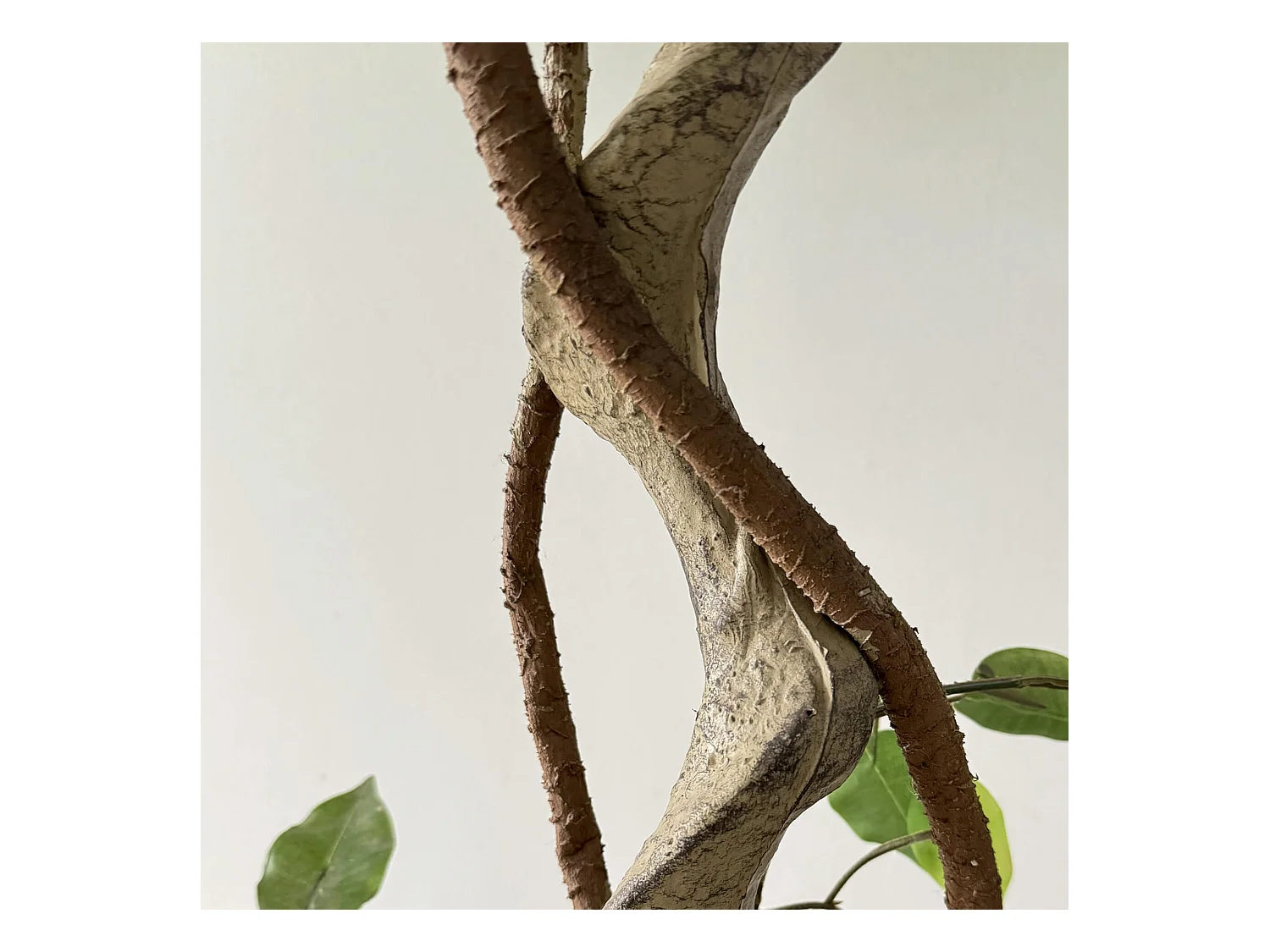 Planta artificial de Ficus Rebecca Mobili Akdem 120x40x40 PEVA Polietileno Verde Marrom