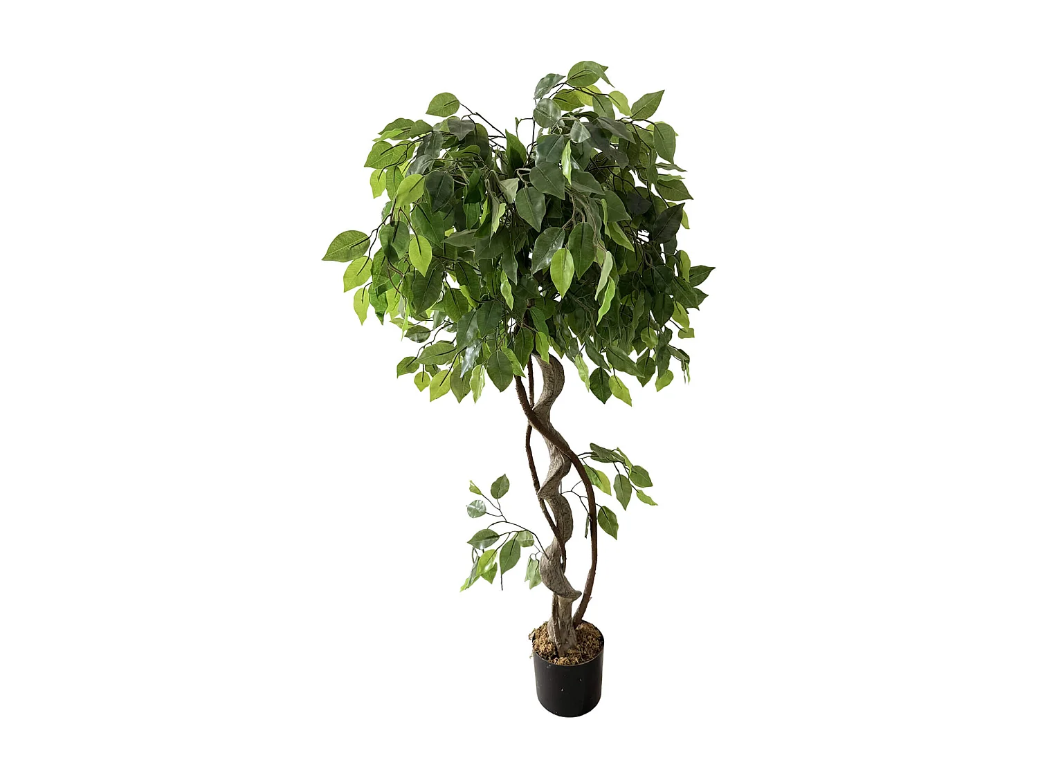 Planta artificial de Ficus Rebecca Mobili Akdem 120x40x40 PEVA Polietileno Verde Marrom