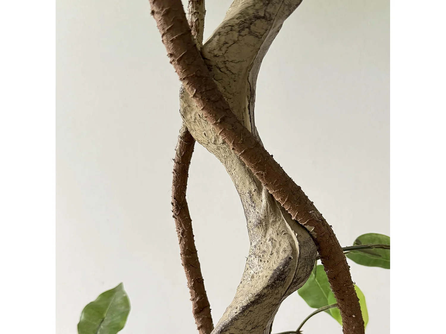 Planta artificial de Ficus Rebecca Mobili Akdem 120x40x40 PEVA Polietileno Verde Marrom