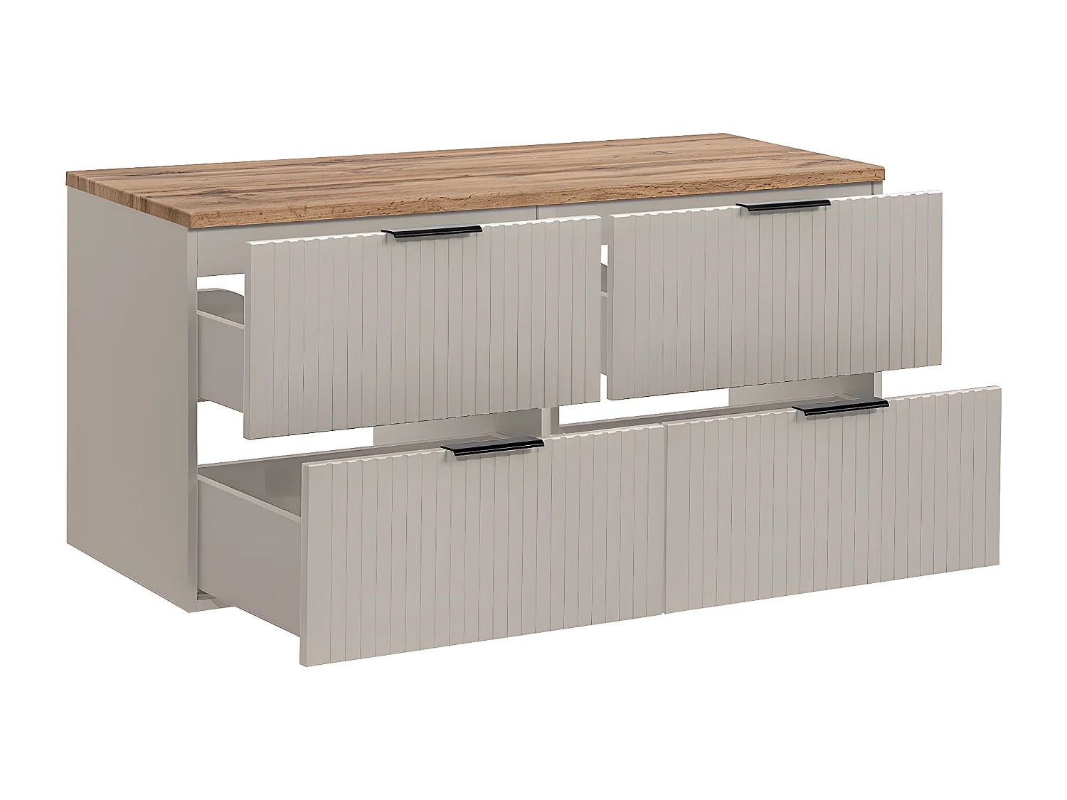 Adriel 120cm badmeubel Kasjmier en hout