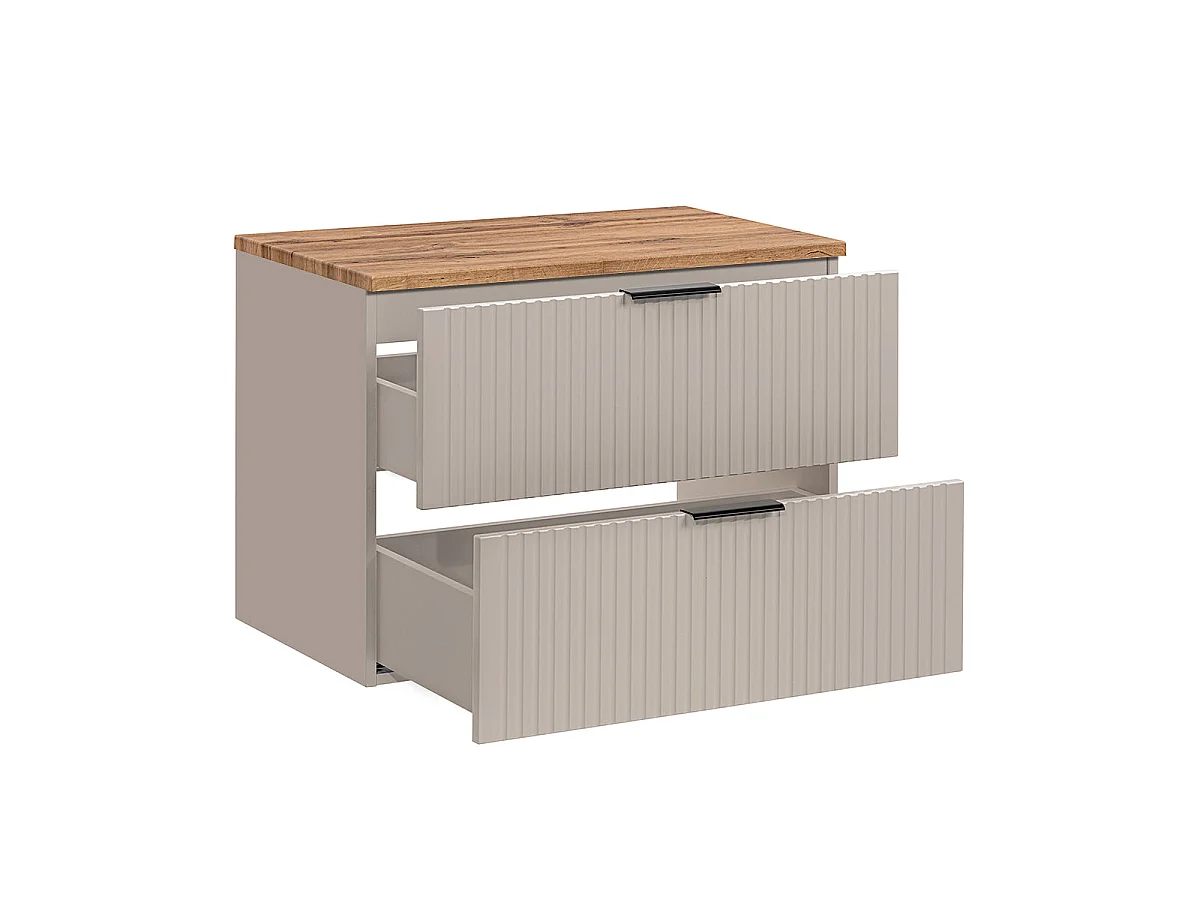 Mueble bajo lavabo 80 cm encimera Adriel Cachemira y Madera