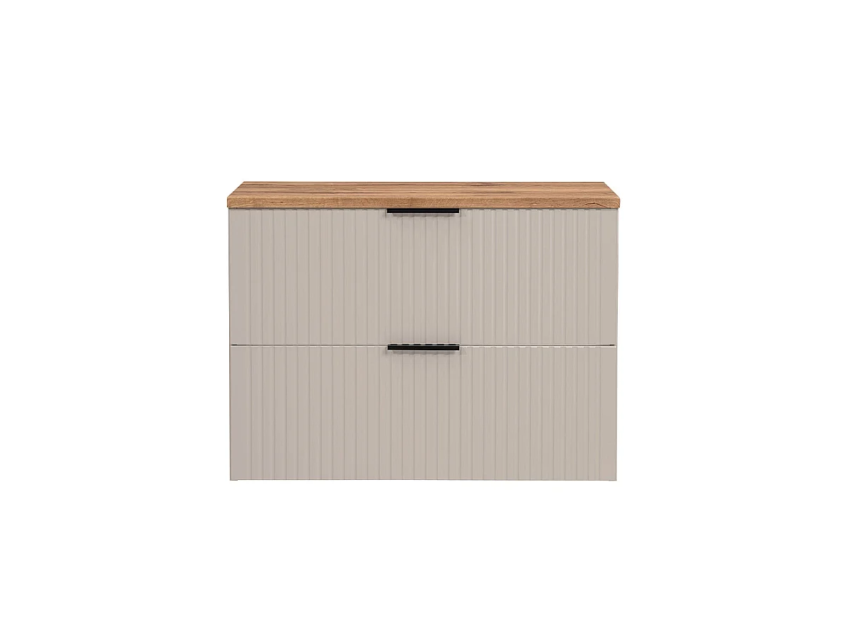 Mueble bajo lavabo 80 cm encimera Adriel Cachemira y Madera