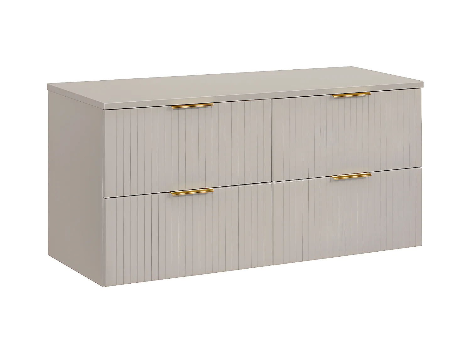 Meuble sous-vasque 120cm plan de toilette Adriel Cachemire